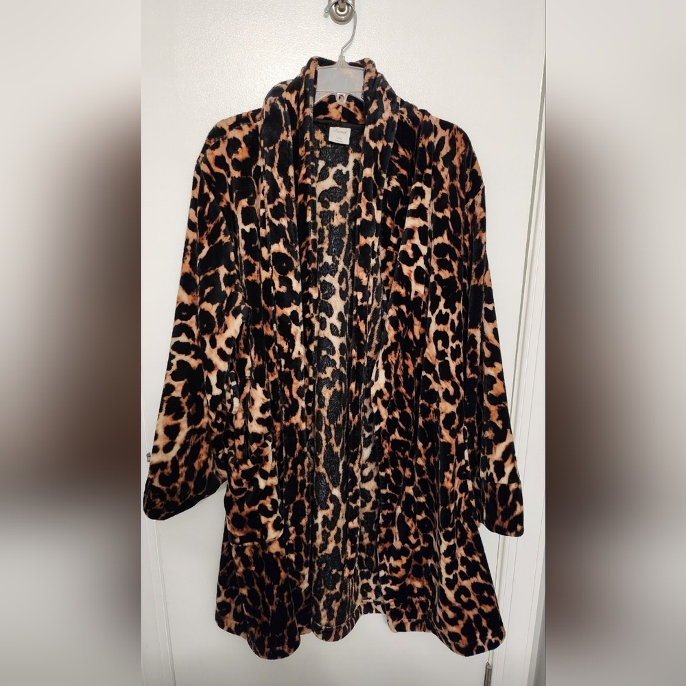 Soma Leopard Robe with Tie